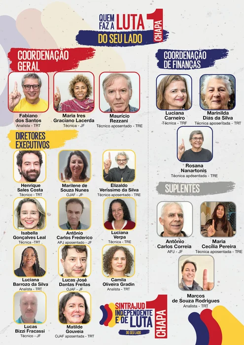 Nominata completa da Chapa 1